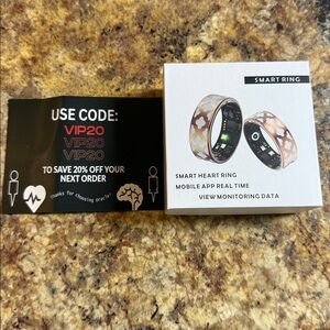 Smart Heart Ring with Gold and Silver Design